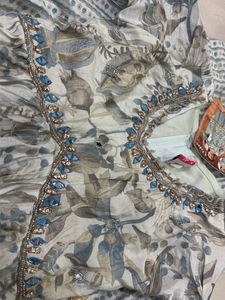 Floral Print Kurta with Sharara