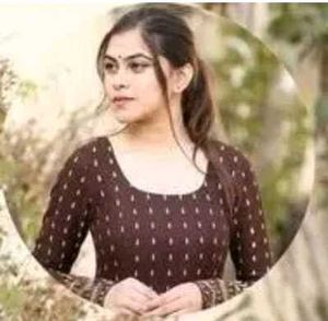 black kurti +Brown Gown+ Gift 🎁