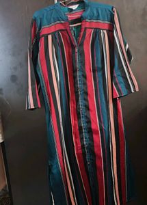 Striped Shirt Dress/Kurti