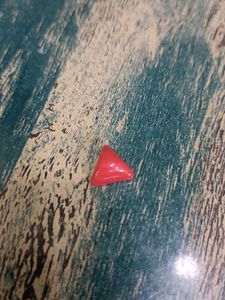 Red Triangle Bead Gemstone