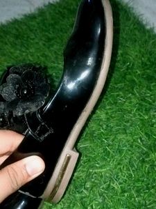 Cute Black Floral Shoes