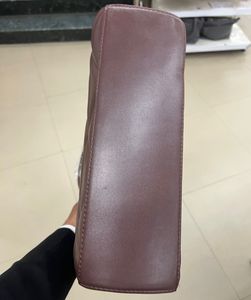 Quilted Brown Tote Bag