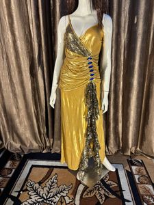 Golden Gown with Sequins