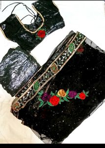 Black New Saree..for you 😍