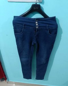 Dark Blue Denim Jeans