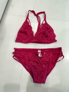 Hot Pink Clovia Lingerie Set