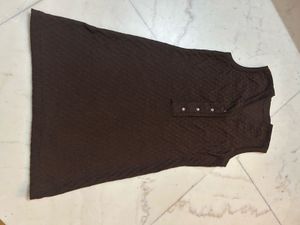 Brown Sleeveless Dress