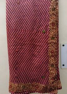 Georgette Saree Gotapatti Work
