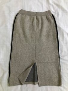 Soft Woolen Skirt in Dark Beige Waist 28-32