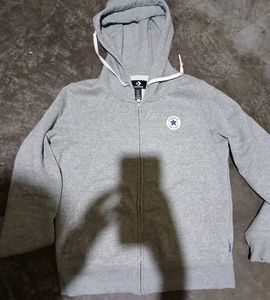 Converse Gray Zip-Up Hoodie