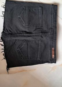 Black Hot Mini Shorts