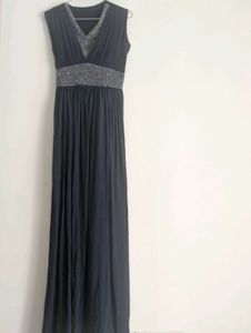 Elegant Navy Blue Maxi Dress