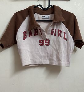 BABY GIRL crop top
