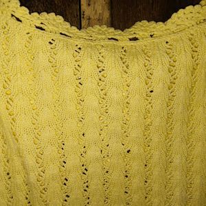 Yellow Knit Tank Top