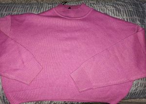 Pink Cropped Sweater