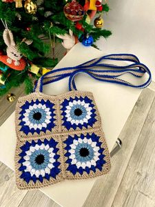 Crochet Evil Eye Bag 🧿 🧶