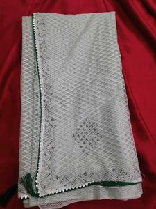 Elegant mint Green Saree with blouse