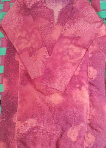 Pink Patterned Tunic Top