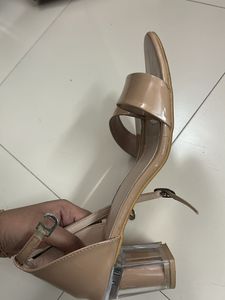 nude strappy heels