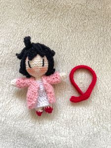 Mikasa Crochet Anime Character Keychain