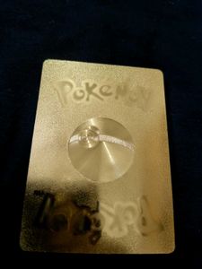 Authantic Golden Charizard V Pokemon Card