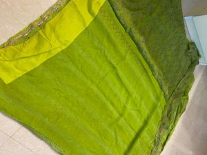 Green Embellished Saree - reselling