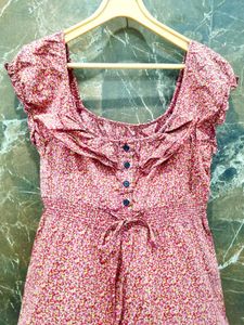 Floral Ruffle Mini Dress