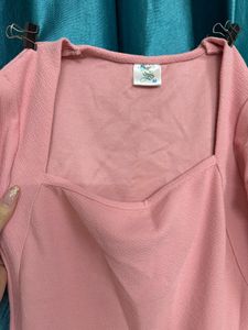Pink Long Sleeve Top