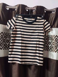 Casual Wear Striped T Shirt