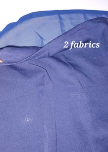 Navy Gold Embroidered Blue Kurti! NEW! Elegant