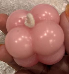 Pink Bubble Candle