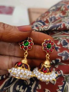 South Indian Kemp Jhumka - Big