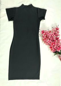 Black Midi Bodycon Dress