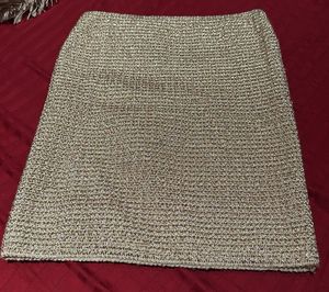 shiny gold pencil skirt