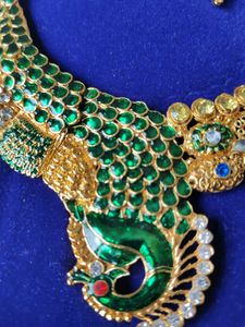 Peacock Design Necklace Set