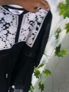New Black Chikankari Kurti