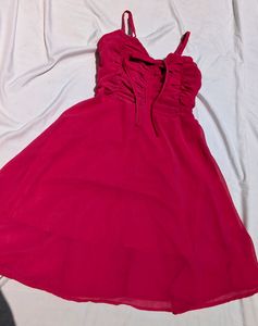 Rose Pink Western Dress