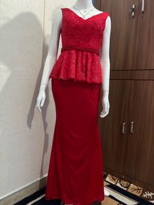 Red Ethnic Gown