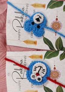 Cute Crochet Rakhi Set