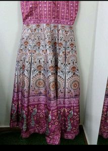 SILK WEDDING GOWN WITH DUPATTA