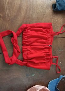 Red Crop Top