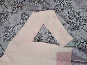 White Mock Neck Top