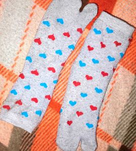 Toe Socks with Stripes