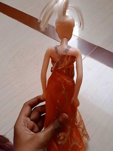 Barbie Doll in Orange Dress