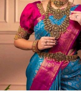 bnarasi silk saree karwa spical offer bye1 get 1