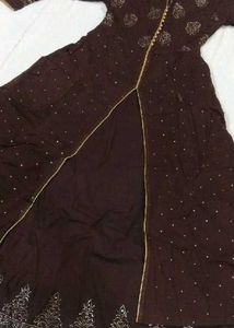 Brown colour gown 💃