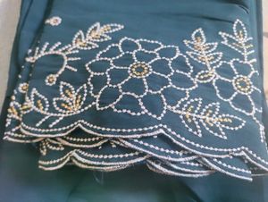 Teal Embroidered Kurti