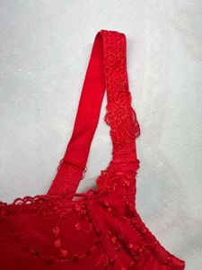 Red Lace Bra