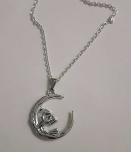 Gothic Skull Moon necklace