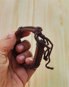 Cross Leather Bracelet